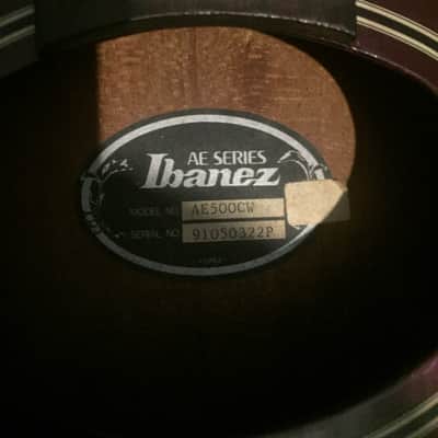 Ibanez AE500CW Red image 4