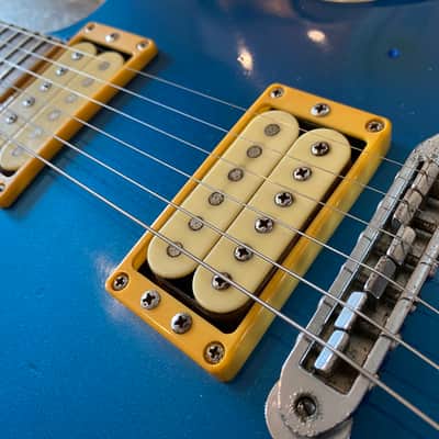 Vintage 1982 Japanese Yamaha SG800s Factory Metallic Blue w/ Vintage Leatherette Case image 10
