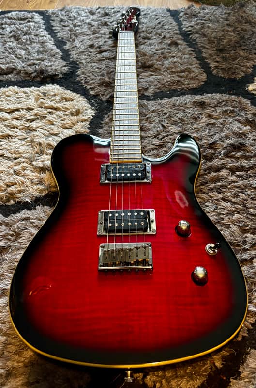 Fender Special Edition Custom Telecaster FMT HH 2003 - Black Cherry Sunburst image 1