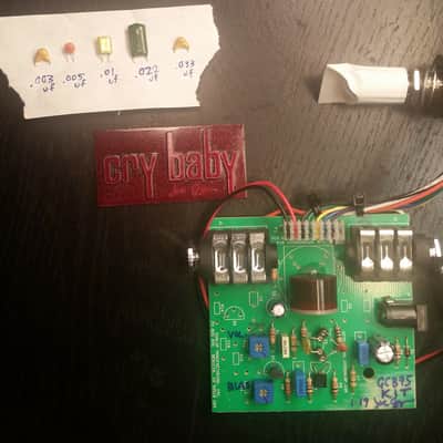 Joe Gagan WAH drop-in kit for dunlop, preMODDED/truebypass, LED version image 3