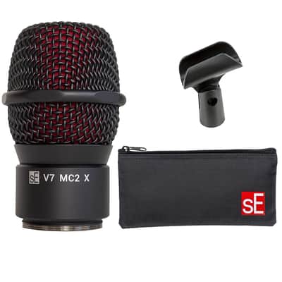 Liquid Audio sE Electronics V7 MC2 Mic Capsule for Sennheiser Wireless, Black Bundle w/Pig Hog PHM10 8mm Mic Cable Polishing Cloth image 3