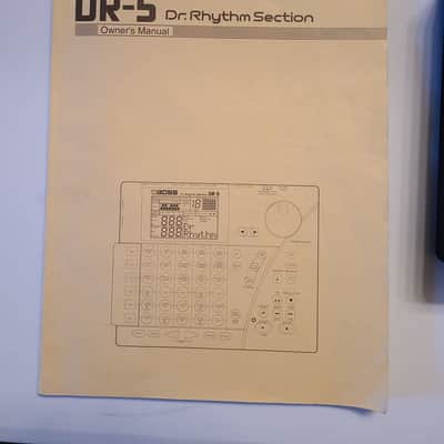 Cleaned Boss DR-5 Drum Machine with new internal battery, USB power adapter, and original manual image 6