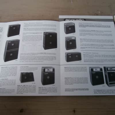 Vintage 1985 Acoustic Amplifier Catalog, Price List, and Dealer Letter! Rare, Original Case Candy! image 3