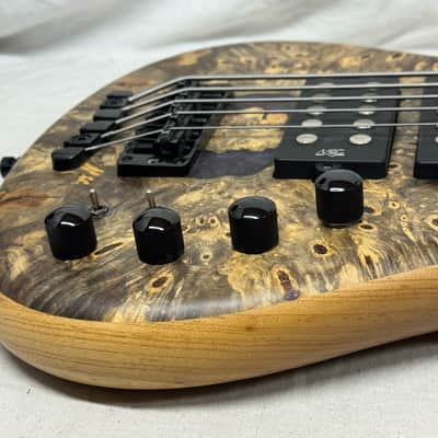Warwick Limited Edition #39 of 100 Teambuilt Corvette $$ Double Buck 5-String Bass 2019 - Natural Transparent Satin Multicolor image 15