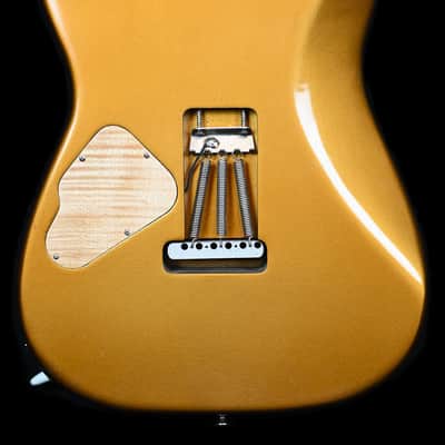 Gregor Guitars HSS Strat Marcus Deml Prototype from 2022  in Gold with Gewa Gigbag image 7