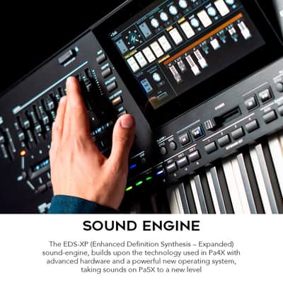 Korg 61-Key Pa5X Professional Arranger Bundle with Adjustable Keyboard Stand, Flip-Top Bench, Closed-Back Headphones, Sustain Pedal, and 1/4 Inch TS Cables (7 Items) image 4