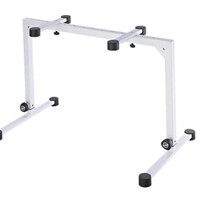 K&M 18810 Omega Table-Style Keyboard Stand (White) [DEMO] image 2