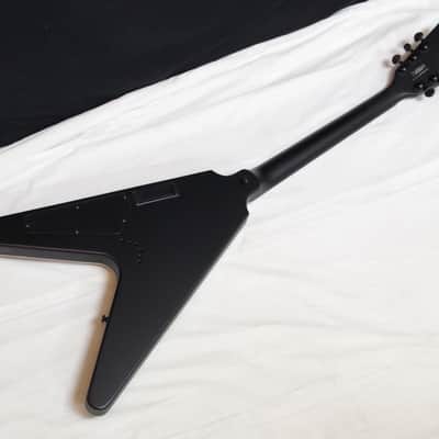DEAN V Stealth electric GUITAR new Black Satin w/ DEAN MOLDED CASE - EMG Pickups image 6