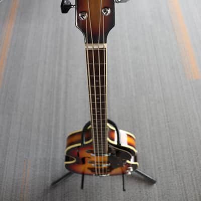 1960's Royal Violin Bass Sunburst Electric Bass Guitar - w/ Gig Bag image 3