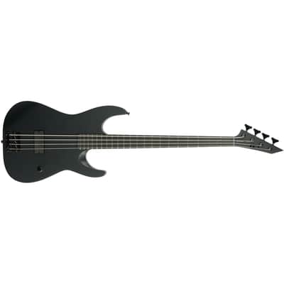ESP LTD M-4 Black Metal Bass Guitar - Black Satin image 3