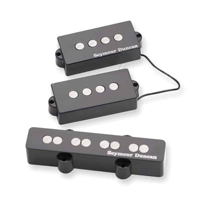 Seymour Duncan Quarter Pound P-J Bass Set - Black image 1