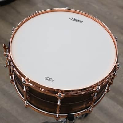 Ludwig 6.5x14" Copperphonic w/ Copper Hardware & Tube Lugs LC663TC image 5