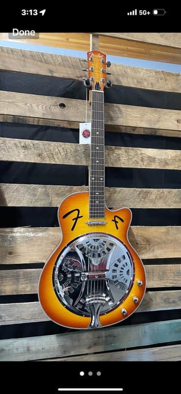 Fender FR-50CE Spruce/Mahogany Resonator 2005-2008 - Sunburst image 1