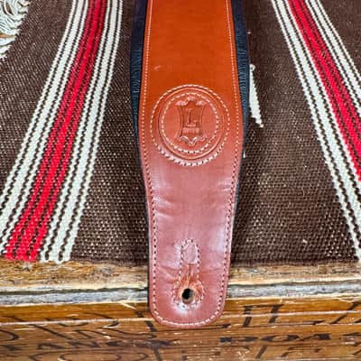 Levy's Signature Legacy Series MSS1-WAL Leather Guitar Strap Walnut image 3