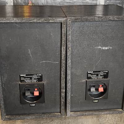 RCA RCA STS-520 vintage 2-way passive bookshelf speakers 90s  - Black image 6