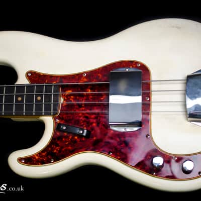 Fender Precision Bass Left Handed 1966 Aged Olympic White image 4