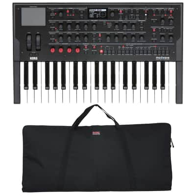 Korg Modwave Wavetable Synthesizer, Gator GKBE-49 Bundle