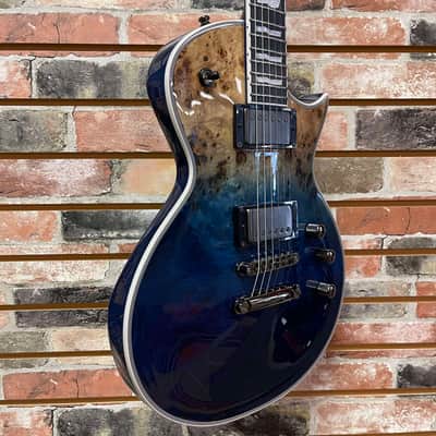 ESP EII Eclipse Burled Maple Blue Natural Fade image 2