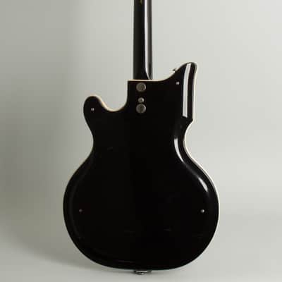 National  Val-Pro 88 Semi-Hollow Body Electric Guitar (1963), ser. #T-86077, original black alligator hard shell case. image 2