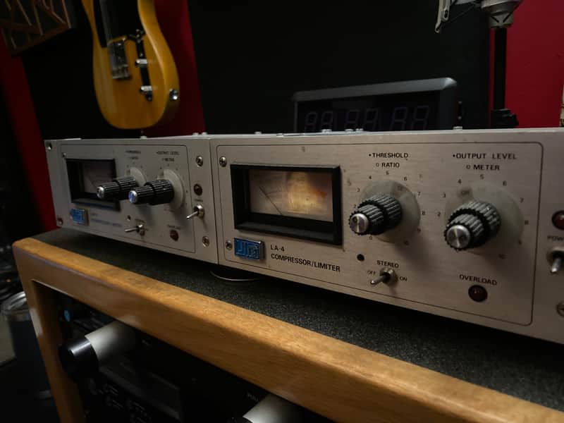 Urei LA-4 Compressor Limiter Pair 1970s - Silverface image 1