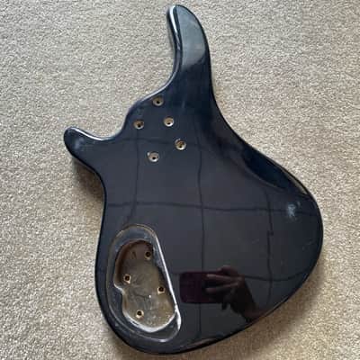 Black Harley Benton 6 String Bass Body image 4