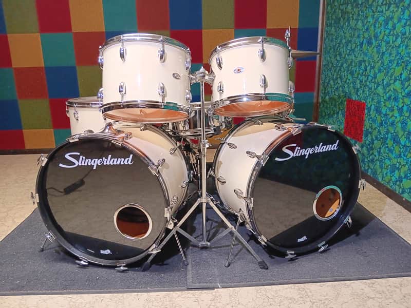 Slingerland Rock Outfit Late 70s  - White image 1