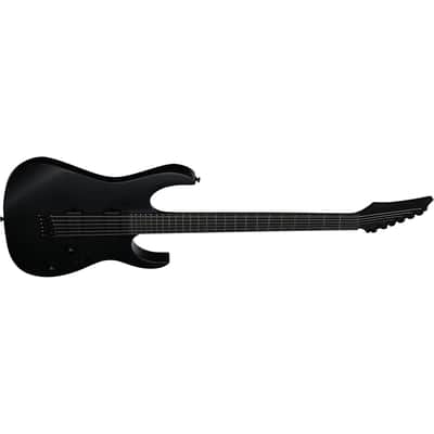 Ibanez RGRTBB21 Iron Label Baritone Guitar w/ Dimarzio Pickups - BLack Flat image 4