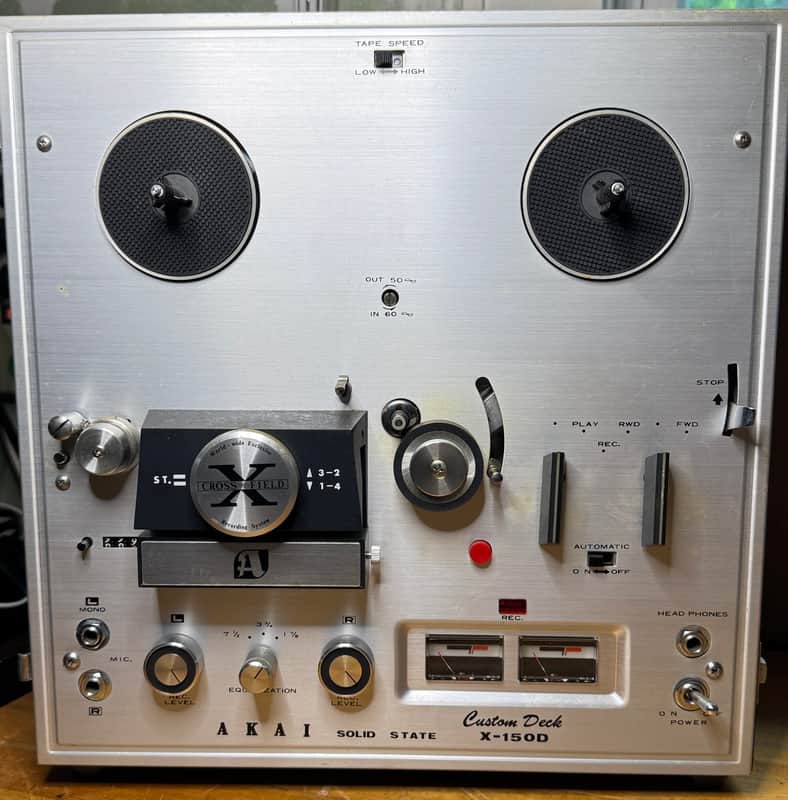 AKAI X-150D Reel to Reel Powers On NOT Working Parts Repair w/ Box image 1