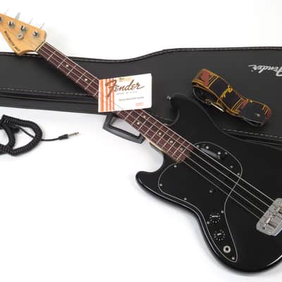 Fender Musicmaster Bass 1978 Black Left Handed with Hang Tag! image 2