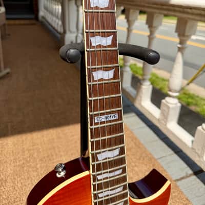 ESP LTD EC-401 VF DiMarzio 2014 - 2016 - Faded Cherry Sunburst image 4