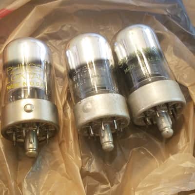 Sylvania etc. Pair (2) 1LA6 Pentagrid Converter Loktal TESTED Vacuum Tube Audio 1939-1949 image 4