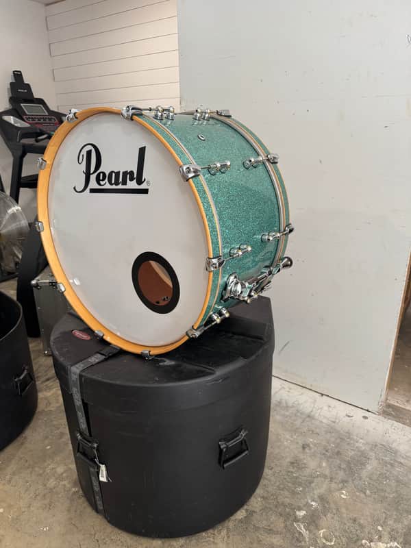 Pearl RFP2614BX/C413 Music City Custom Reference Pure 26x14" Bass Drum 2016 - 2021 - Turquoise Glass image 1