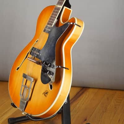 Framus Billy Lorento Archtop 1950s /Orange burst w Video image 9