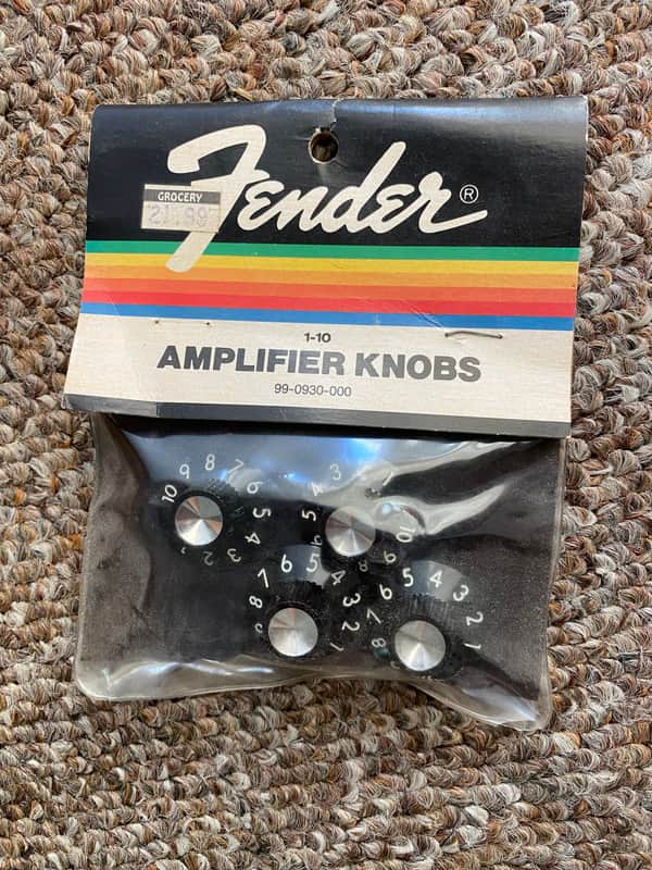 Fender Amplifier knobs 1990 - 99-0930-000 Black image 1
