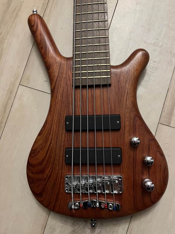 Warwick Corvette German 6 string Pro Series Bartolini Bass 2010s - Natural Satin Bubinga image 1