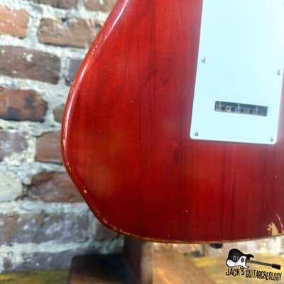 Weeping Willow Lutherie Custom T/S-Style Hybrid Electric Guitar (2000s - Red Trans) image 13