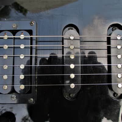 Aria Pro II AXL-STD - 3  Guitar, 1993, Korea,  Black, 3 PU's, Coil Tap, Gig Bag image 4
