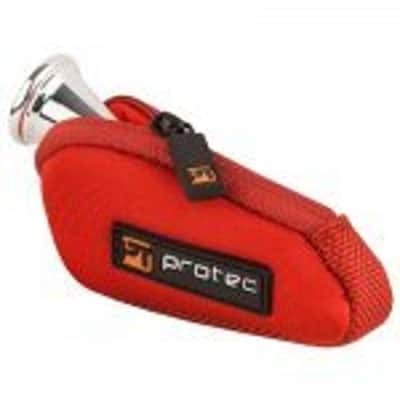 Protec Neoprene Mouthpiece Pouch French Horn Red image 2