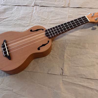 Stagg Soprano Ukulele USX-ROS- S Solid Top F holes and side Soundhole NOS Excellent Condition in original carton box with tags image 2