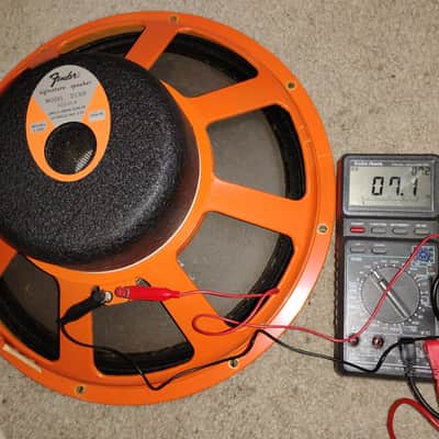 Vintage JBL Fender D130F 15", 8ohm, Speaker, Orange Basket and Label image 4