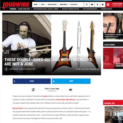 4 Strings Short Scale Bass /6 Strings Double Sided, Headless Busuyi Guitar 2021 image 3
