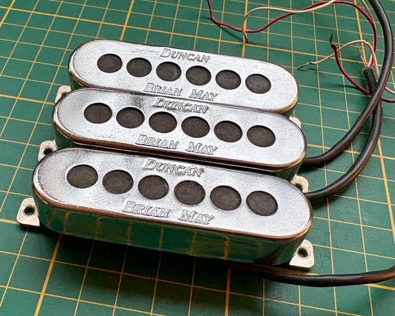 Original Seymour Duncan Brian May Pickups (Set of 3) – from 1993 Guild Red Special BM01 - Chrome image 1