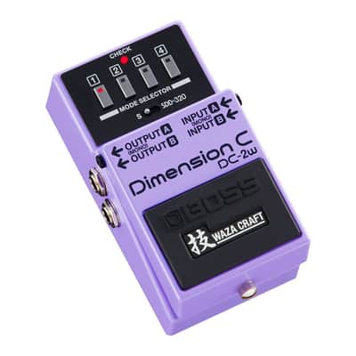 BOSS DC-2W Four Button Preset Versatile I/O Four Switches Status LEDs Two Effect Modes Waza Craft Dimension C Pedal for Musicians and Audio Engineers image 2