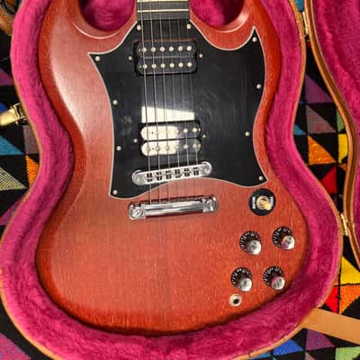 Clean 🧼 Gibson SG Crescent Moon Inlays 2002 Worn Cherry 🍒🍒 image 10