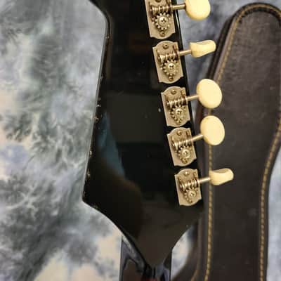 Vintage RARE 1962 Teisco Gen Gakki Audition Gold Foil Pickup Electric Guitar Pro Setup New Strings Original Soft Shell Case 1962 image 8