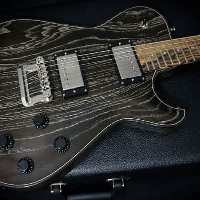 Knaggs Guitars Kenai Swamp Ash in Dark Side Drift with Pale Moon Ebony Fretboard & Navajo Sun Inlays image 8