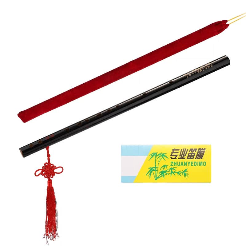 Professional Handmade Bamboo Flute – Traditional Chinese Woodwind Instrument in F Key image 1
