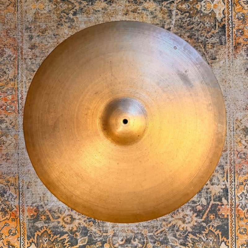 Rare 1940s Vintage Zildjian TRANS STAMP 22” THIN Crash Ride ONLY 2590 g Truly Hand Hammered image 1