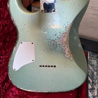 Custom Shop 1966 Strat SH Heavy Relic Sage Green image 4
