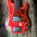 1961 Fender Precision Bass in Fiesta Red finish with original hard shell case